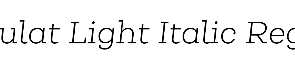 Queulat Light Italic Regular