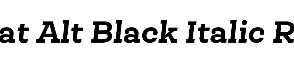 Queulat Alt Black Italic Regular