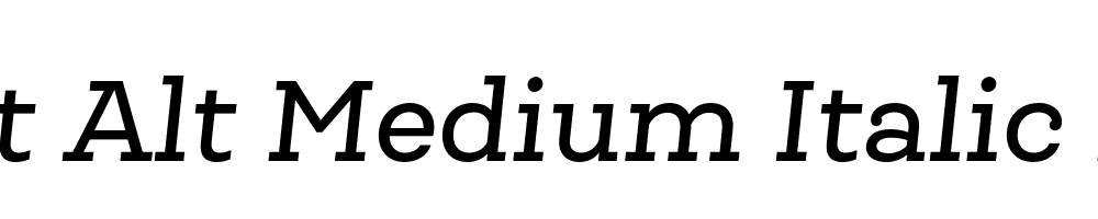 Queulat Alt Medium Italic Regular