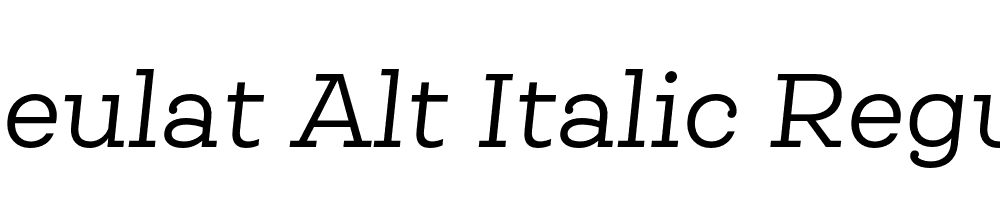 Queulat Alt Italic Regular