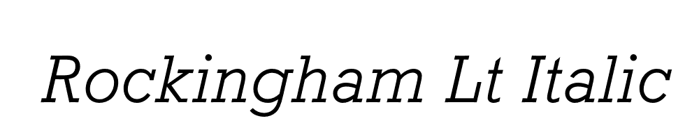 Rockingham Lt Italic