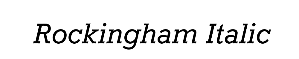 Rockingham Italic