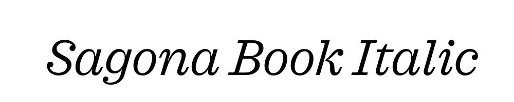 Sagona Book Italic