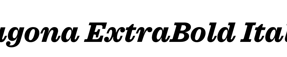 Sagona ExtraBold Italic