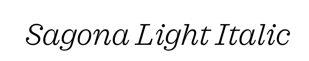 Sagona Light Italic