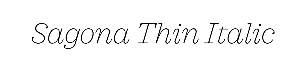 Sagona Thin Italic