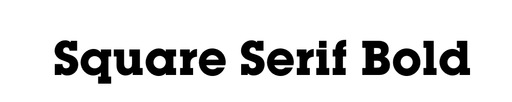 Square Serif Bold