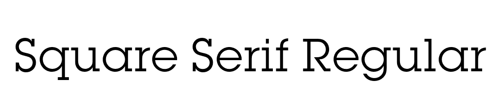 Square Serif Regular