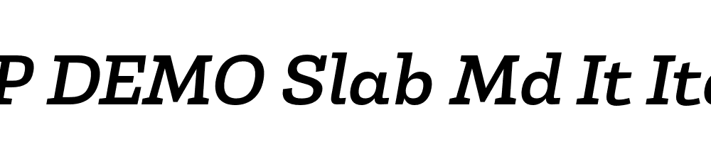 FSP DEMO Slab Md It Italic