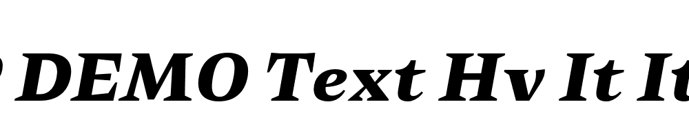 FSP DEMO Text Hv It Italic