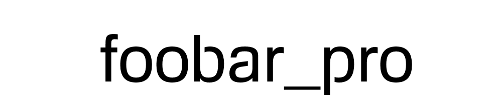 Foobar_pro