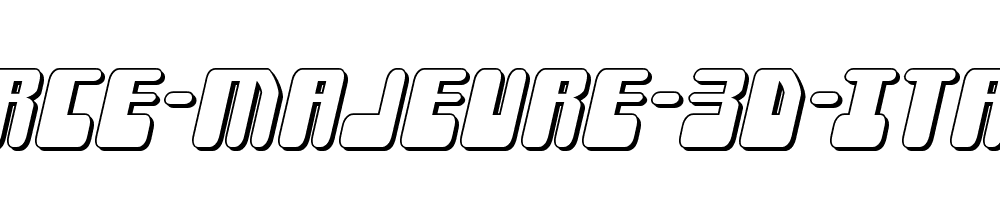 Force-Majeure-3D-Italic