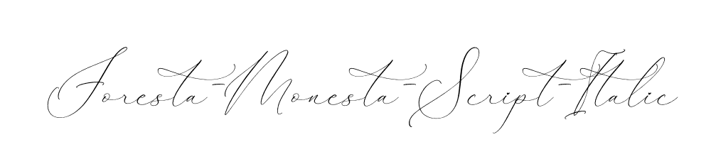 Foresta-Monesta-Script-Italic