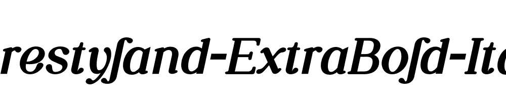 Forestyland-ExtraBold-Italic