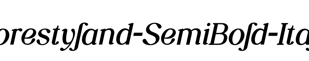 Forestyland-SemiBold-Italic