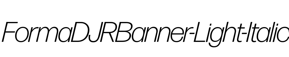 FormaDJRBanner-Light-Italic