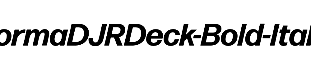 FormaDJRDeck-Bold-Italic