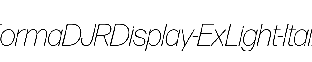 FormaDJRDisplay-ExLight-Italic