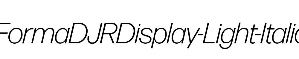 FormaDJRDisplay-Light-Italic