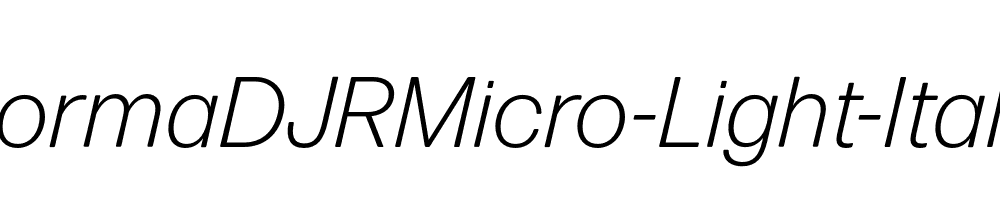 FormaDJRMicro-Light-Italic