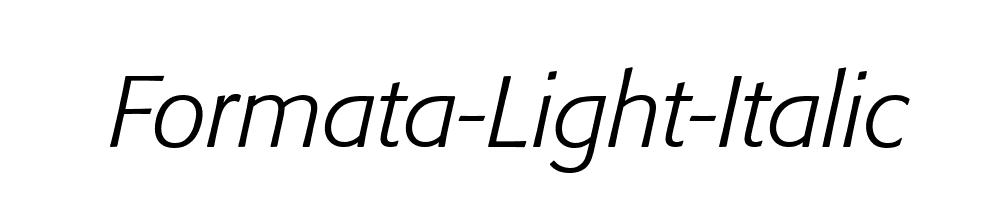 Formata-Light-Italic