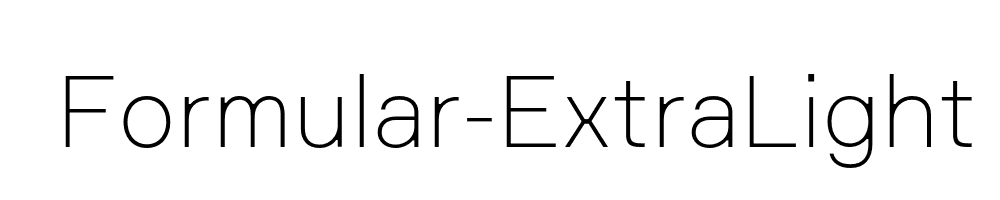 Formular-ExtraLight