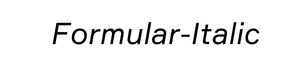 Formular-Italic