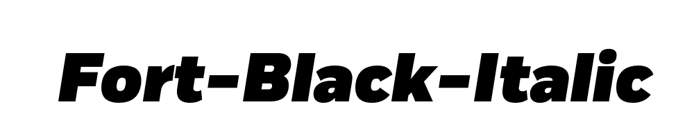 Fort-Black-Italic