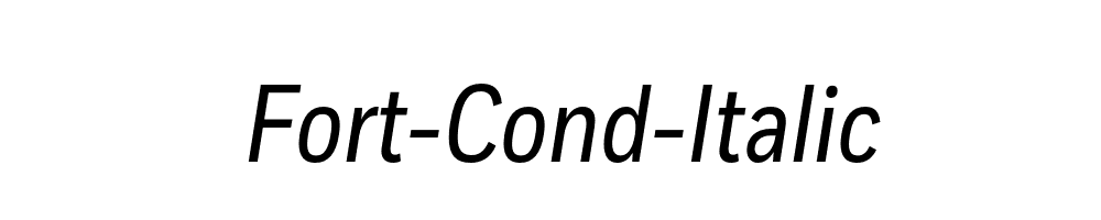 Fort-Cond-Italic