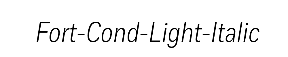 Fort-Cond-Light-Italic