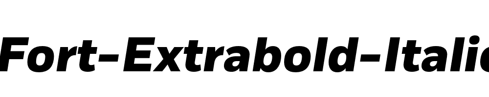 Fort-Extrabold-Italic