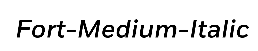 Fort-Medium-Italic