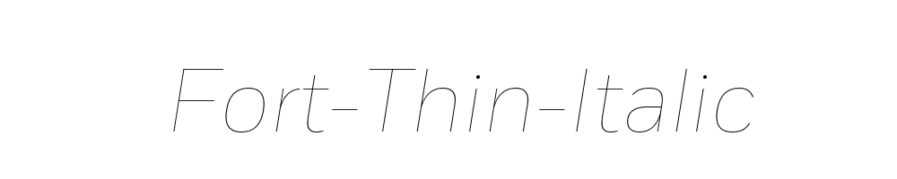 Fort-Thin-Italic