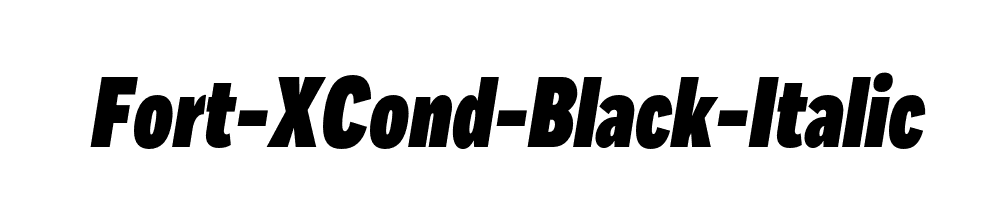 Fort-XCond-Black-Italic