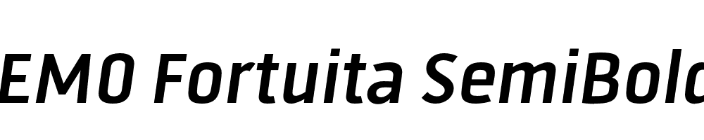 FSP DEMO Fortuita SemiBold Italic