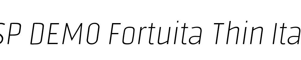 FSP DEMO Fortuita Thin Italic