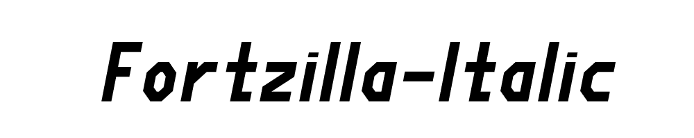 Fortzilla-Italic