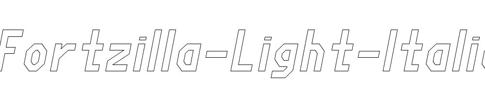 Fortzilla-Light-Italic