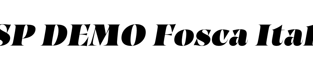 FSP DEMO Fosca Italic