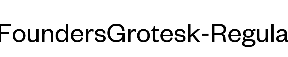 FoundersGrotesk-Regular