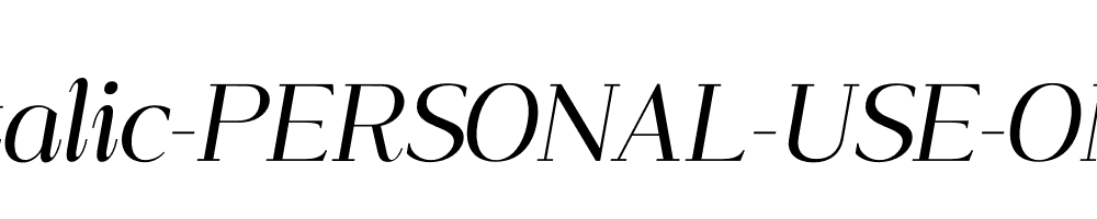 Foundland-Italic-PERSONAL-USE-ONLY-Regular