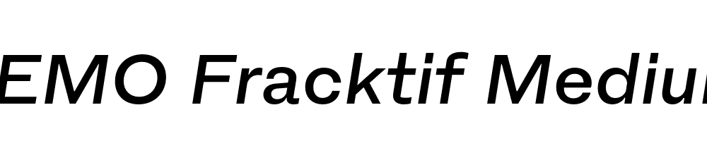 FSP DEMO Fracktif Medium Italic