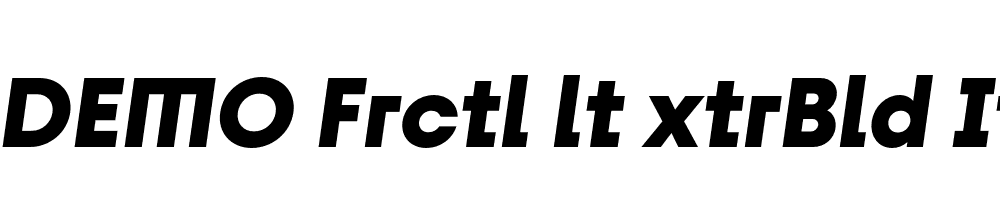 FSP DEMO Frctl lt xtrBld Italic