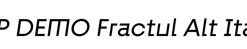 FSP DEMO Fractul Alt Italic