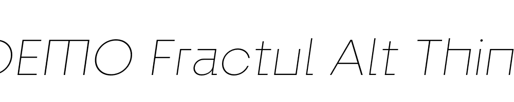 FSP DEMO Fractul Alt Thin Italic