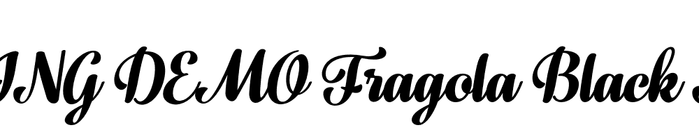  DEMO Fragola Black Italic Regular