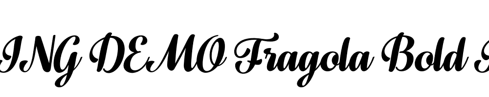  DEMO Fragola Bold Italic Regular