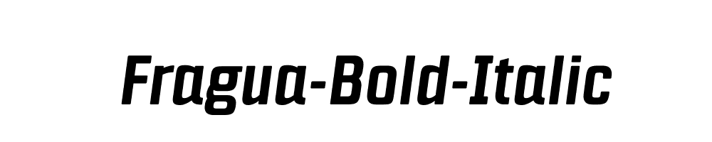 Fragua-Bold-Italic