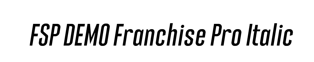 FSP DEMO Franchise Pro Italic