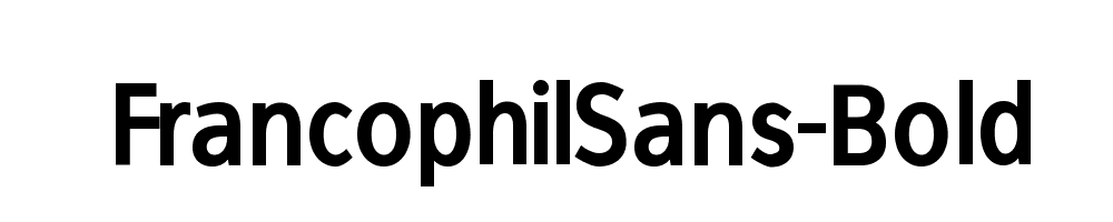 FrancophilSans-Bold